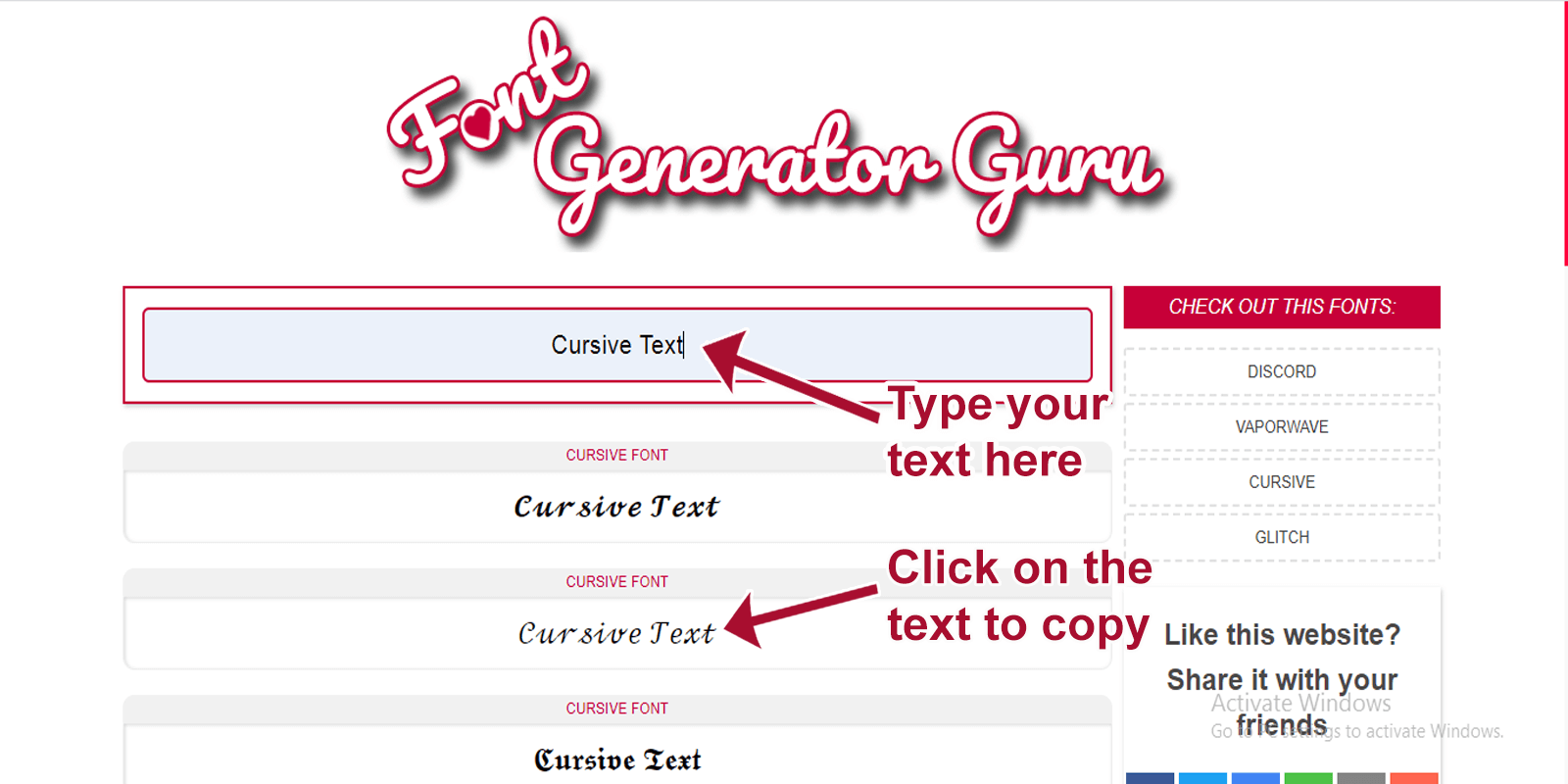 how to use handwriting font generator