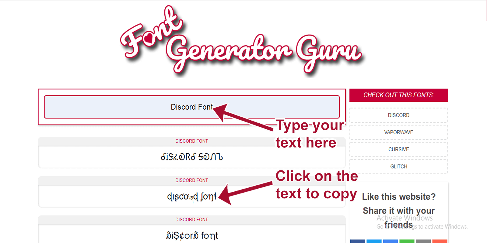 Discord Fonts  Text generator, Discord, Generator