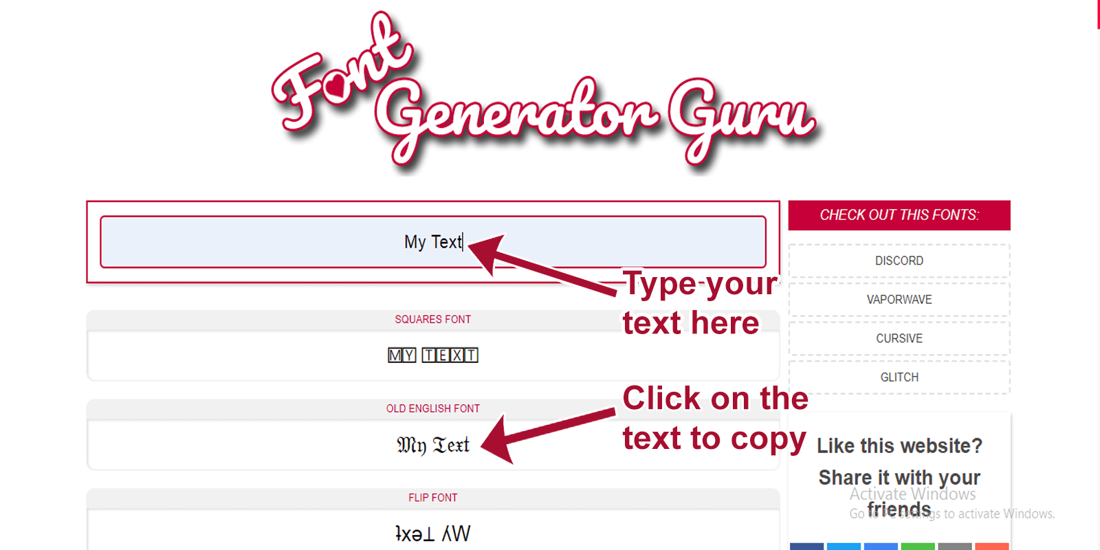 Font Generator (𝒞𝑜𝓅𝓎 𝒶𝓃𝒹 95+ Free